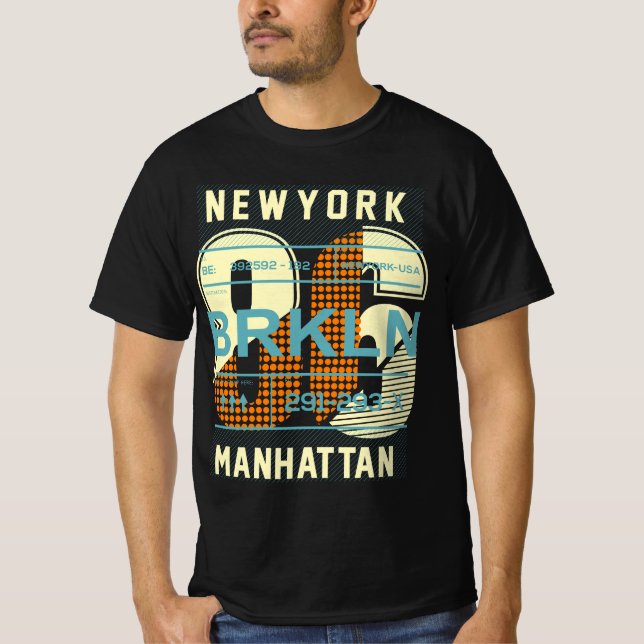 New York Manhattan Graphic T-Shirt (Framsida)