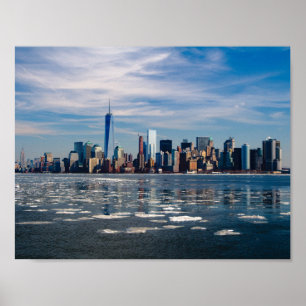 New York Manhattan horisontaffisch Poster