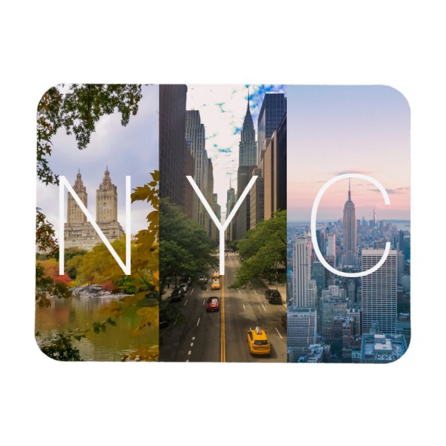 New York Manhattan NYC Magnet (Horisontell)