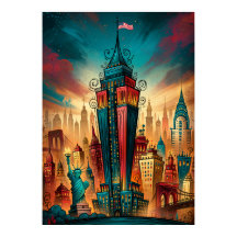 New York Manhattan Whimsisk stadsbild