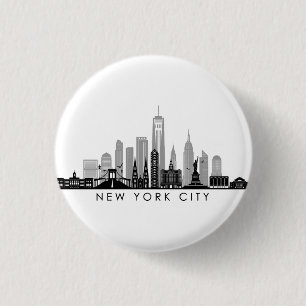 NEW YORK Manhatten USA City Skyline Silhouette Knapp