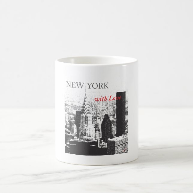 New York med Kärlek Kaffemugg (Center)