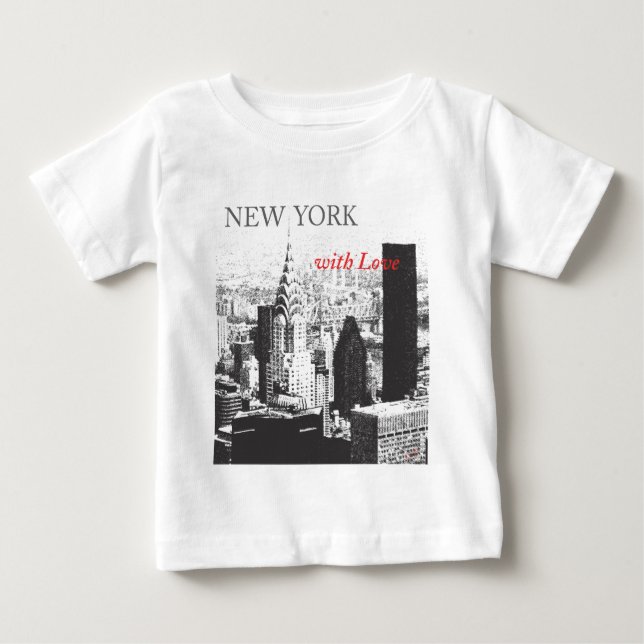 New York med Kärlek Tee (Framsida)
