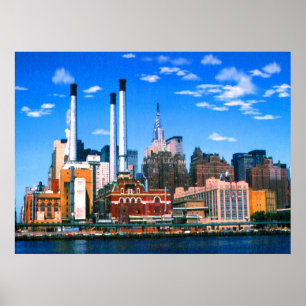 New York Midtown Manhattan - Digital konsttryck Poster