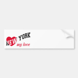 New York min kärlek Bildekal