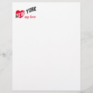 New York min kärlek Brevhuvud