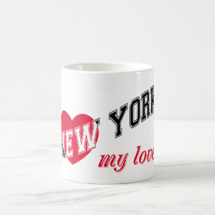 New York min kärlek Kaffemugg