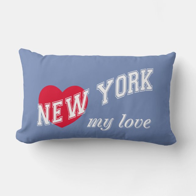 New York min kärlek Lumbarkudde (Framsida)