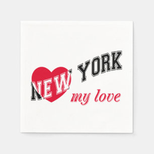 New York min kärlek Pappersservett