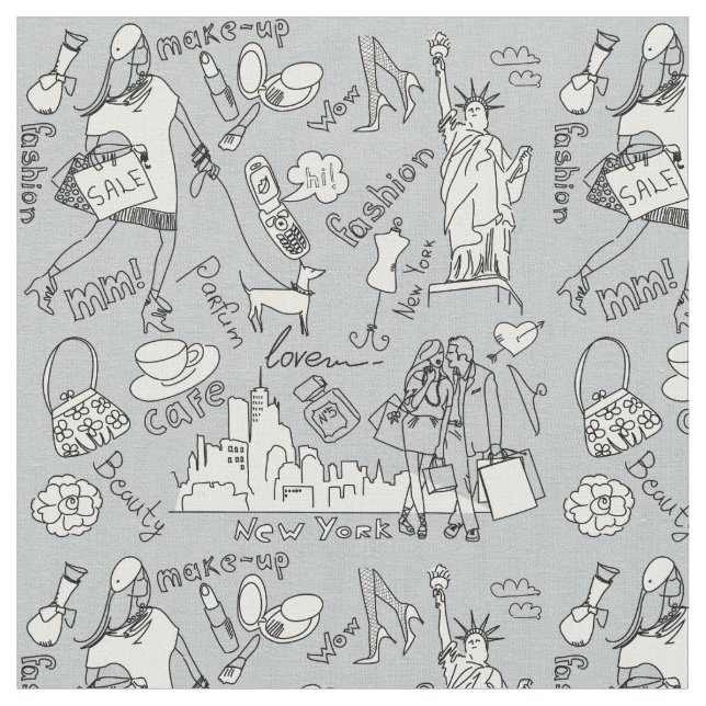 New York mode Tyg (Närbild)