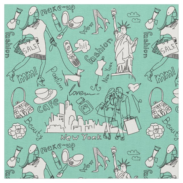 New York Mode Tyg (Närbild)