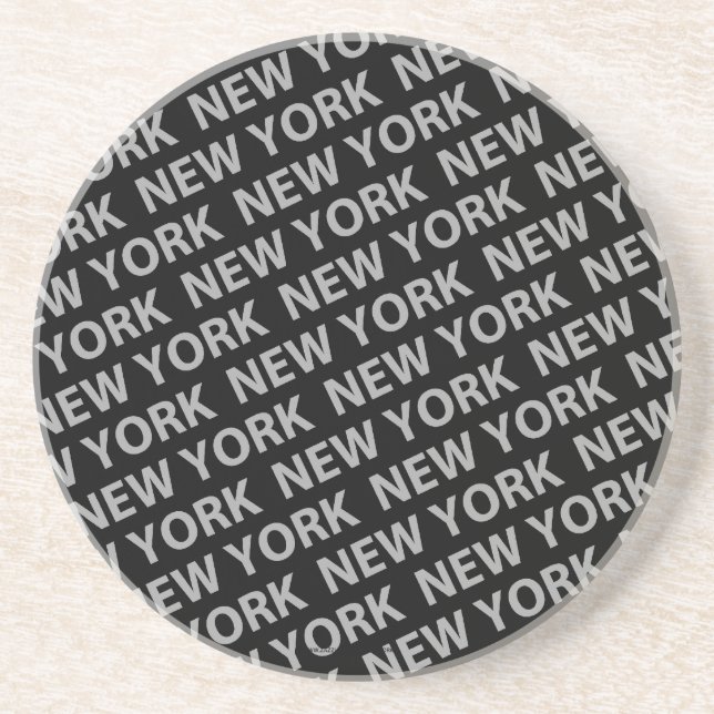 New York Mönster Grått Underlägg (Framsidan)
