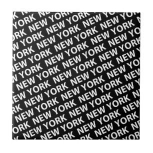 New York mönstervit Kakelplatta