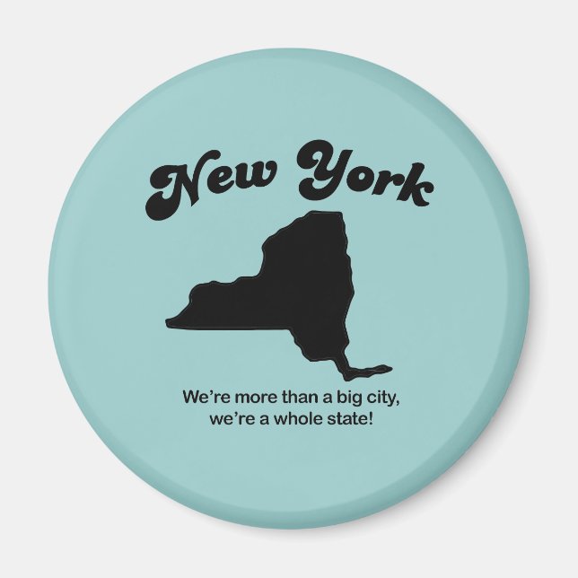 New York Motto - en hel stat Magnet (Framsidan)