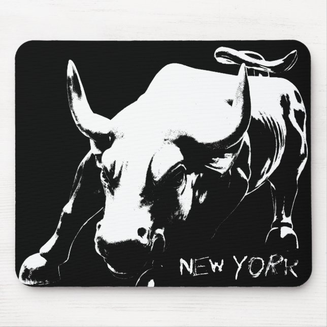 New York Mousepad Bull Landmark New York Gifts Musmatta (Framsidan)