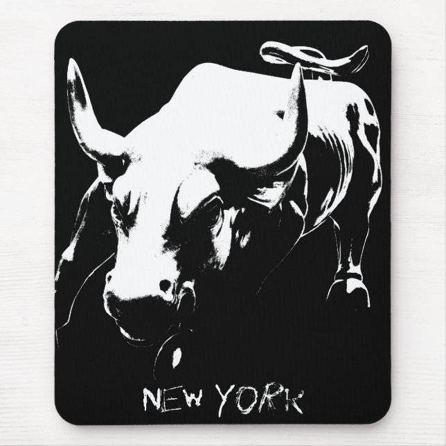 New York Mousepad Bull Landmark New York Gifts Musmatta (Framsidan)