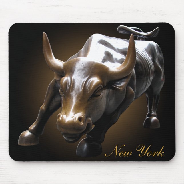 New York Mousepad Bull Landmark New York Gifts Musmatta (Framsidan)