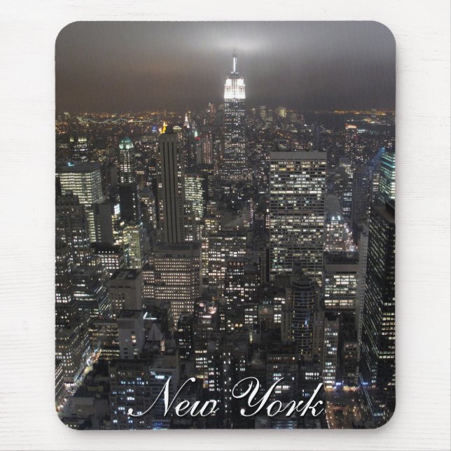 New York Mousepad CityscapeNew York City gåvor Musmatta (Framsidan)