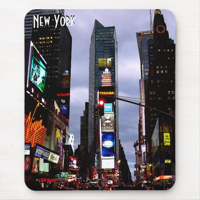 New York Mousepad CityscapeNew York City gåvor Musmatta (Framsidan)