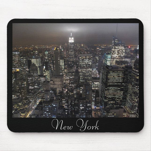 New York Mousepad CityscapeNew York City gåvor Musmatta (Framsidan)