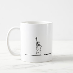 New York Mugg, Frihetsgudinnan, New York Älskare Kaffemugg