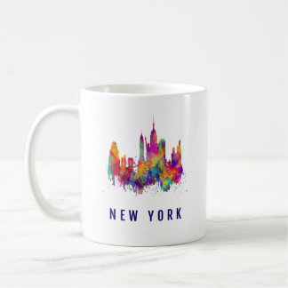New York Mugg| Nyc Skyline Print Coffee Kopp