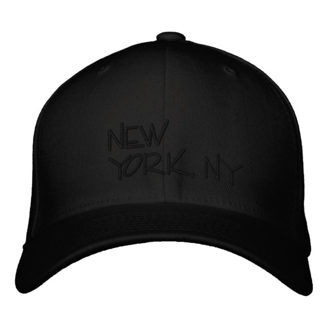 New York, N.Y. / Broderad Hatt Keps (Framsida)