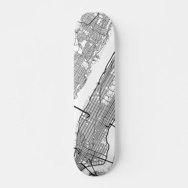 New York | någon stadsgatakarta Skateboard Bräda 19,5 Cm (Framsida)