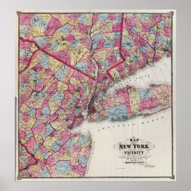 New York & närhet Poster (Framsidan)
