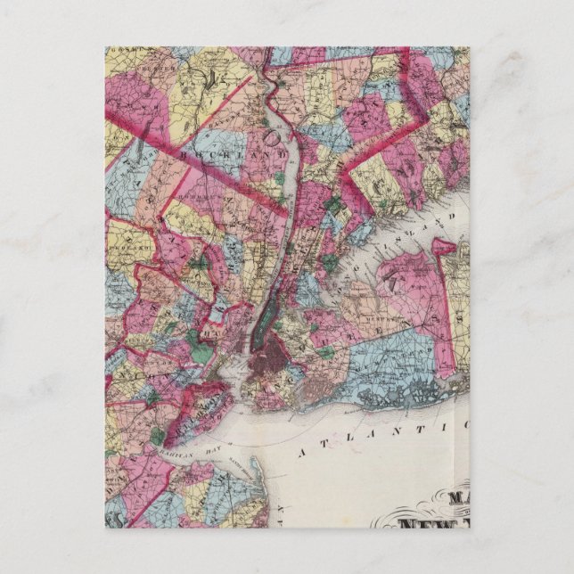 New York & närhet Vykort (Framsida)