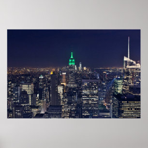 New York natthorisont Poster