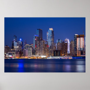 New York natthorisont Poster