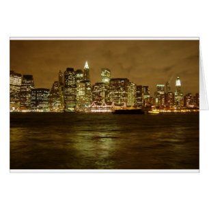 New York-nattkort Hälsningskort
