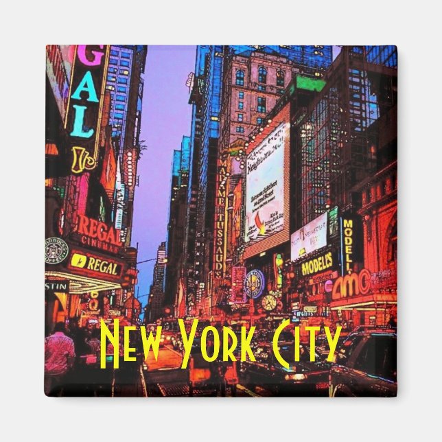 New York Neon Magnet (Framsidan)