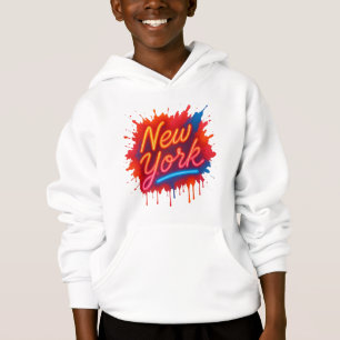 New York Neon Street Art - Colorful Retro T Shirt