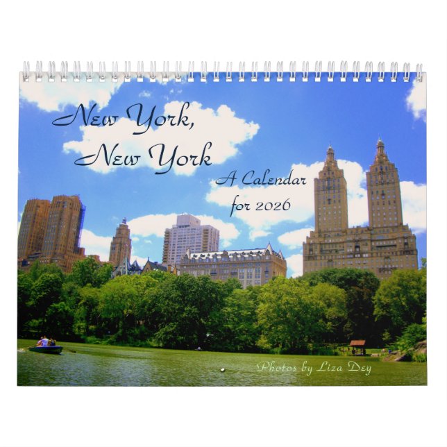 New York, New York A Calendar för 2026 Kalender (Omslag)