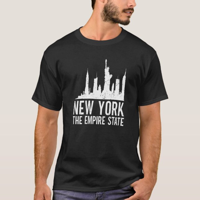 New York New York Empire state T Shirt (Framsida)