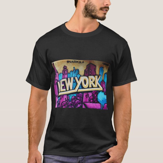 New York New York Graffiti T Shirt (Framsida)