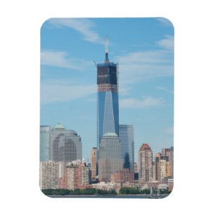 New York, New York. Manhattan Citys siluett Magnet