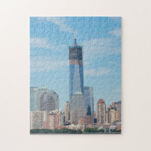 New York, New York. Manhattan stads siluett Pussel
