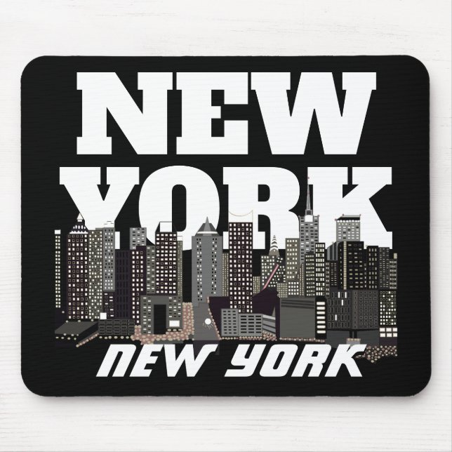 New York New York Mouse Pad Musmatta (Framsidan)