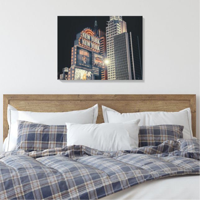 New York New York Sträckt Canvastryck (Insitu (sovrum))