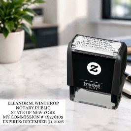 New York Notarius Publicus Självfärgande Stämpel