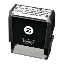 New York Notary Public Self Inking Frimärke Självfärgande Stämpel