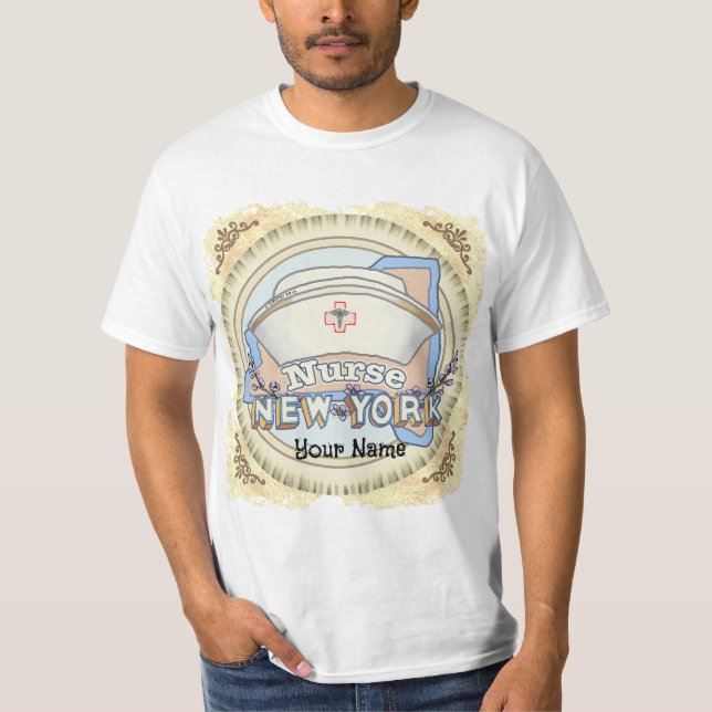 New York Nurse T Shirt (Framsida)