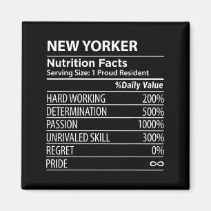 New York Nutrition Fakta Roligt New York Stolthet Magnet