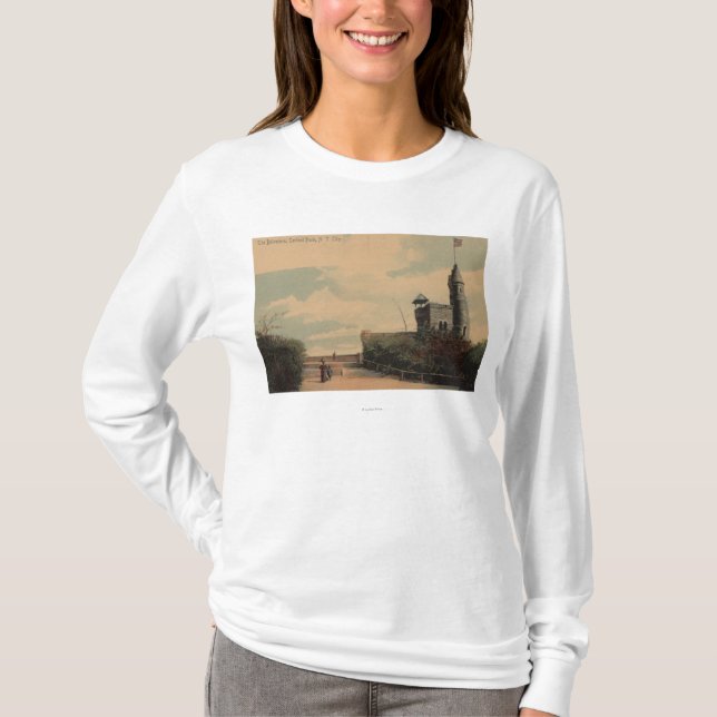 New York NY - belvederen i Central Park T Shirt (Framsida)