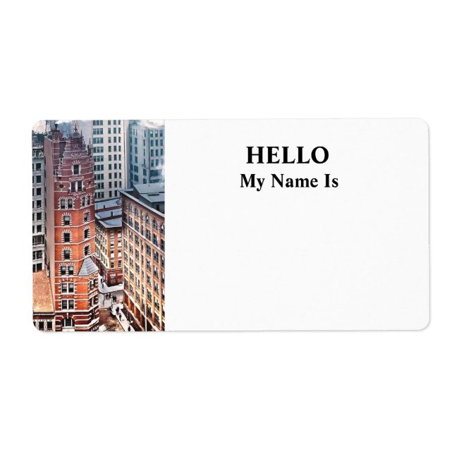 New York NY - Cluster of Skyscrapers c1900 Fraktsedel (Framsidan)