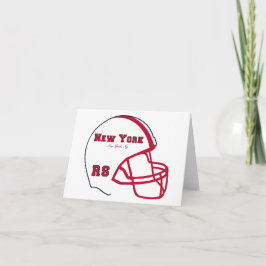New York NY Football Logotyp Kort