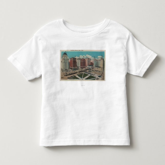 New York NY - förgås kvadrera Tee (Framsida)